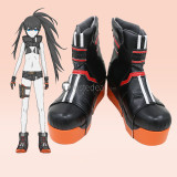 Black Rock Shooter Dawn Fall BRS Black Cosplay Shoes Boots