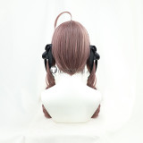 Vtuber Virtual YouTuber Hakos Baelz Natsuiro Matsuri Shishigami Leona Umise Yotsuha Brown Red Ponytails Cosplay Wigs