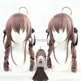 Vtuber Virtual YouTuber Hakos Baelz Natsuiro Matsuri Shishigami Leona Umise Yotsuha Brown Red Ponytails Cosplay Wigs