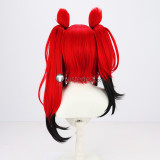 Vtuber Virtual YouTuber Hakos Baelz Natsuiro Matsuri Shishigami Leona Umise Yotsuha Brown Red Ponytails Cosplay Wigs