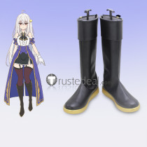 Tensai Ouji no Akaji Kokka Saisei Jutsu The heir of King Natra Owen Ninym Ralei Black Cosplay Boots Shoes