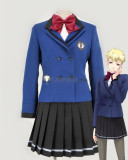 Tokimeki Memorial Girls Side 4th Heart Michiru Hanatsubaki Karen Hanatsubaki Miyo Ugajin Blue School Unfirom Cosplay Costume