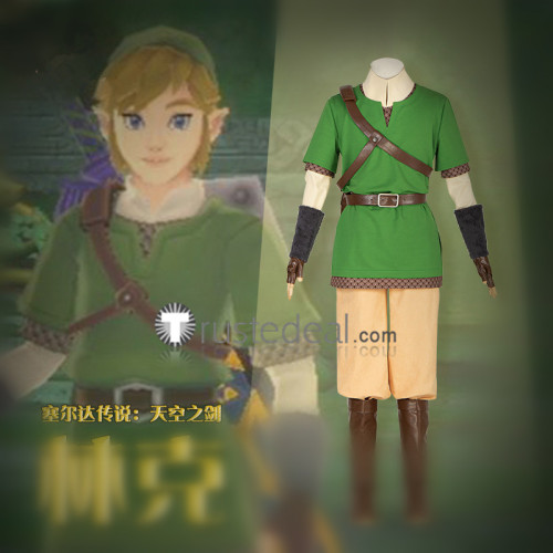 The Legend of Zelda Skyward Sworda Link Cosplay Costume