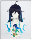 Genshin Impact Shikanoin Heizou Genderbend Venti Wendy Female Blue Red Cosplay Wigs