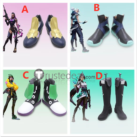 Valorant Jett Killjoy Reyna Sage Cosplay Shoes Boots