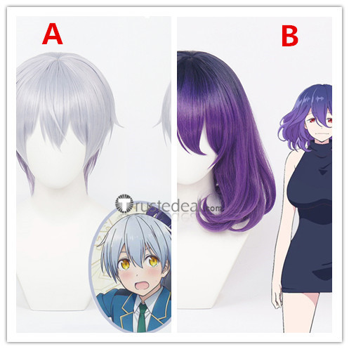 Kinsou no Vermeil Vermeil in Gold Alto Goldfilled Vermeil Purple Silver Cosplay Wigs