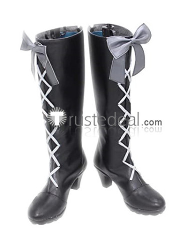 Black Butler Kuroshitsuji Ciel Phantomhive Red Hood Black Blue Cosplay Boots Shoes