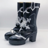 Black Butler Kuroshitsuji Ciel Phantomhive White Black Blue Cosplay Boots Shoes