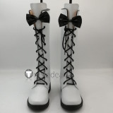 Black Butler Kuroshitsuji Ciel Phantomhive White Black Blue Cosplay Boots Shoes