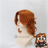 Metal Family Heavy Brown Ginger Curly Styled Cosplay Wig