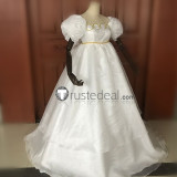 Sailor Moon Tsukino Usagi Princess White Formal Cosplay Dress Costume 3