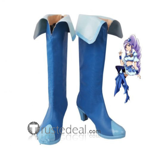 Fresh Pretty Cure Cure Berry Aono Miki Blue Cosplay Boots Shoes