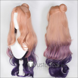 League of Legends Prestige Ocean Song Star Guardian Seraphine Pink Purple Blonde Cosplay Wig