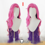 League of Legends Seraphine Pink Purple Blue Cosplay Wigs