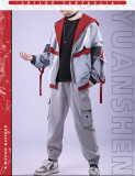 1/3 Delusion Genshin Impact Zhongli Tartaglia Jacekt Fanart Doujin Cosplay Costume