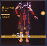 Genshin Impact Impact Arataki Itto Cosplay Costume Custom Size 3