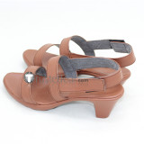 Overlord Albedo Mare Bello Fiore Brown Black Cosplay Shoes Boots