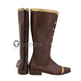 Overlord Albedo Mare Bello Fiore Brown Black Cosplay Shoes Boots
