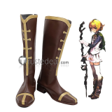 Overlord Albedo Mare Bello Fiore Brown Black Cosplay Shoes Boots