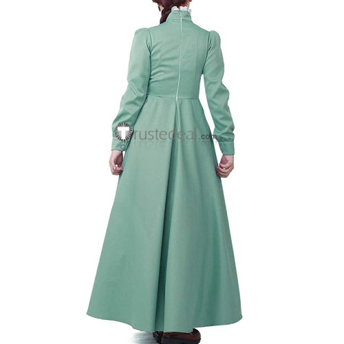 Howl's Moving Castle Sophie Hatter Green Dress Cosplay Costume 2