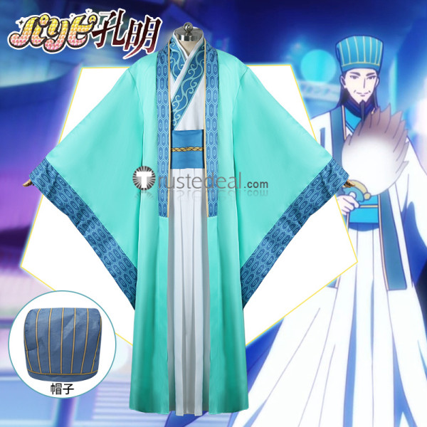 Ya Boy Kongming Zhuge Liang Blue Gown Cosplay Costume