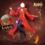 Genshin Impact Yakshas Bonanus Indarias Red Blue Cosplay Costumes