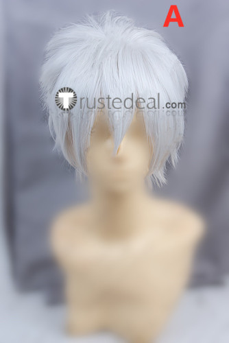 Dramatical Murder Clear Silver White Cosplay Wigs