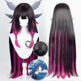 Genshin Impact Eleven Fatui Harbingers Columbina Sandrone Marionette Pantalone Arlecchino Il Dottore The Doctor Black Pink Silver Cosplay Wigs