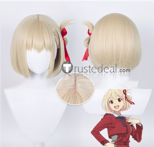 Lycoris Recoil Chisato Nishikigi Takina Inoue Blonde Black Cosplay Wigs