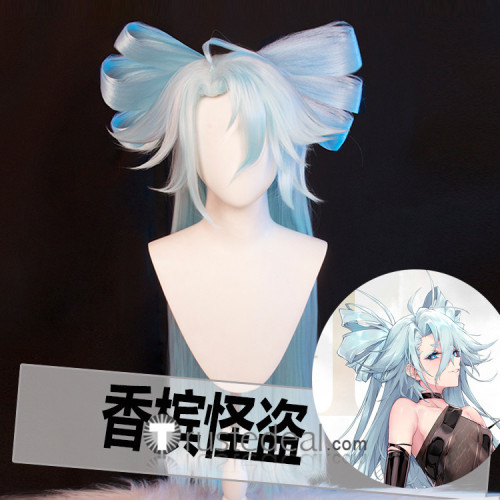 Girls Frontline PA-15 Blue Ponytails Cosplay Wigs