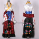 Vocaloid Kagamine Len Fleeting Moon Flower Red Kimono Cosplay Costume