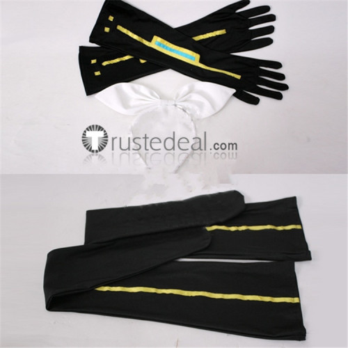 Vocaloid Kagamine Rin Meltdown Black WHite Dress Cosplay Costume