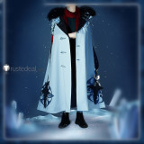 Genshin Impact Fatui Harbingers Tartaglia Childe Winter Overcoat Cape Cosplay Costume