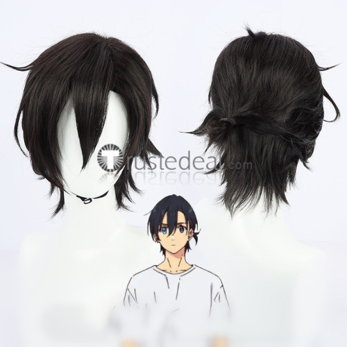 Summer Time Rendering Ushio Kofune Shinpei Ajiro Blonde Black Cosplay Wigs