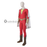 Justice League Captain Marvel Shazam Red White Cosplay Costume