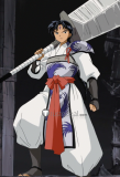 Inuyasha Shichinintai Bankotsu Miroku Black Styled Cosplay Wig