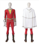 Justice League Captain Marvel Shazam Red White Cosplay Costume