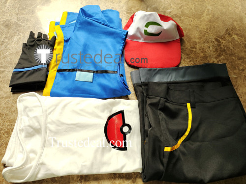 Pokemon the Movie Secrets of the Jungle Ash Ketchum MS020 Cosplay Costume