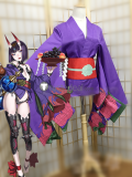 Fate Grand Order FGO Assassin Shuten Douji Purple Kimono Cosplay Costume