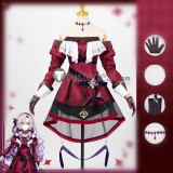 Vtuber Virtual YouTuber NIJISANJI EN Hyakumantenbara Salome Red Cosplay Costume