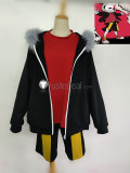 Undertale Underfell Sans Black Red Jacket Coat Cosplay Costume