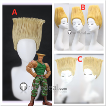 Street Fighter Guile Blonde Cosplay Wig