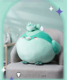 Genshin Impact Hilichurl Xiao Tartaglia Duck Bird Ganyu Cosplay Green Plush Dolls Keychain Accessories
