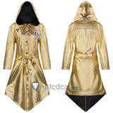 PUBG PlayerUnknown's Battlegrounds Trench Coat Gold Hooded Jacket Cosplay Costumes