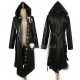 PUBG PlayerUnknown's Battlegrounds Trench Coat Black Hooded Jacket Cosplay Costume