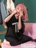 1/3 Delusion SPY x FAMILY Anya Yor Forger Red Black Sweater Daily Dress Cosplay Costumes