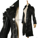 PUBG PlayerUnknown's Battlegrounds Trench Coat Black Red Hooded Jacket Cosplay Costumes 2