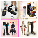 Final Fantasy XIV FF14 FFXIV Gaia Kefka Palazzo Choir Mage Black Cosplay Shoes Boots