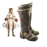 Final Fantasy XIV FF14 FFXIV Gaia Kefka Palazzo Choir Mage Black Cosplay Shoes Boots