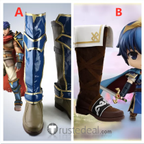 Fire Emblem Ike Marth Cosplay Boots Shoes